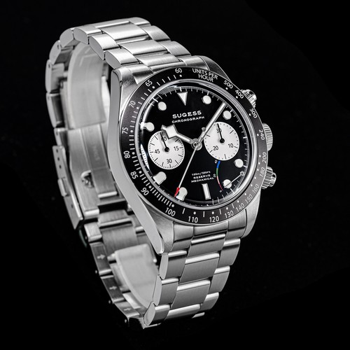 Sugess S457.K Power Reseve ST1907 BB Chrono Mechanical Mens Watch SEAGULL 1963 - Picture 5 of 15