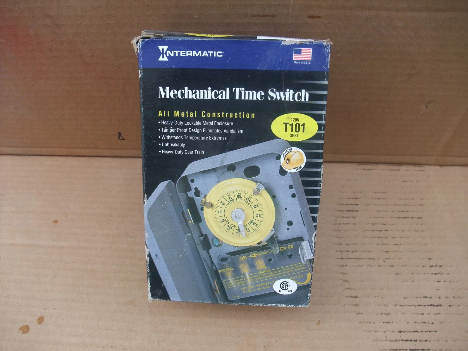 intermatic T101 mechanical timer switch new metal case