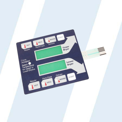 D-GENERIC 9801-059-002 STACK DRYER MEMBRANE SWITCH, OLD STYLE for Dexter