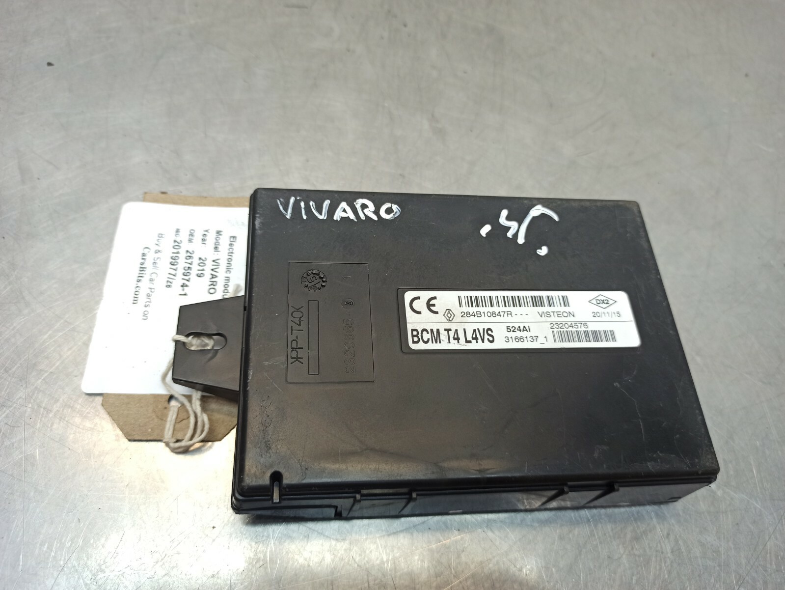 Vauxhall VIVARO Electronic Module 2019 Diesel 2675974-1 for sale 