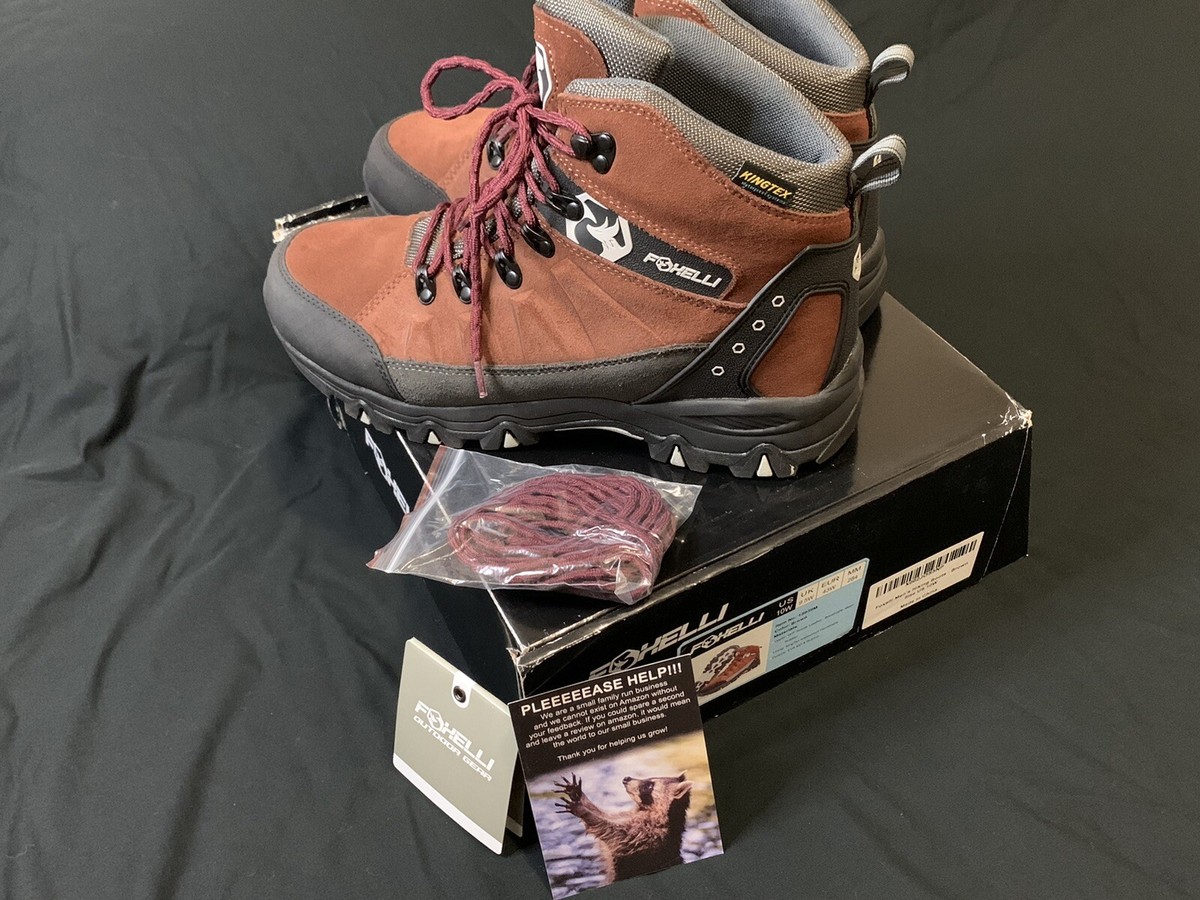 Foxelli Amazon Waterproof Hiking Boots Foxelli Men's Suede Leather