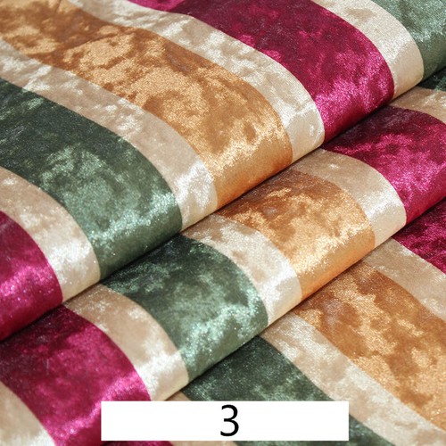 Épais Velours Tissu Floral Rayé Nappe Canapé Coussin Housse DIY Matériel - Photo 15 sur 27