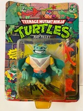 Teenage Mutant Ninja Turtles Figure   RAY FILLET   Playmates   1990 SEALED 2