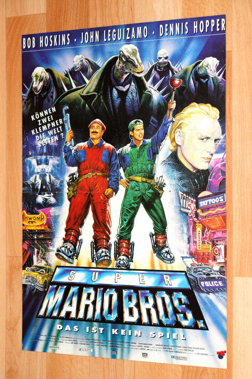 Super Mario Bros. (1993) Thai Movie Poster Hand-Painted Original