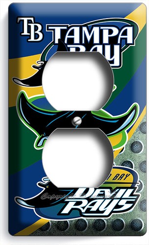 TAMPA BAY DEVIL RAYS BASEBALL TEAM LICHTSCHALTER STECKDOSE PLATTE MANN HÖHLE ZIMMER DEKOR - Bild 5 von 34