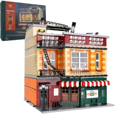 Mould King 16014 Friends Cafe 4488pc Modular Central Perk with Lights