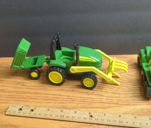 John Deere Tomy Learning Curve Tractor Hay Fork Loader Trailer & Gator. P1 - Picture 3 of 7