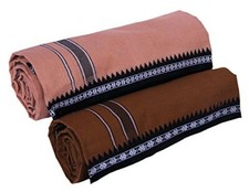 Fine Quality Green Tee Men Colored Lungi / Dhoti - Pack of 2 US