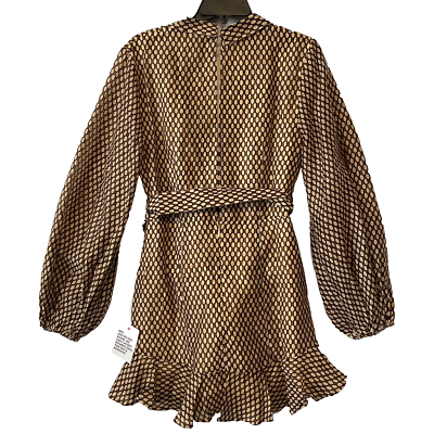 one shoulder chocolate brown dress Chocolate Speck Polka Dot One Shoulder Mini Dimmi Dress – SABO main image 1