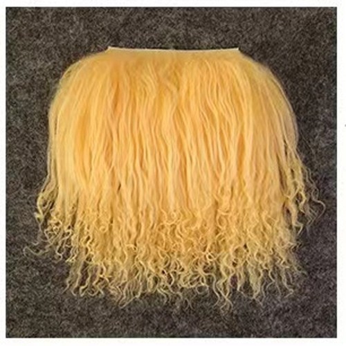 Accessories For Reborns Doll Handrooted Doll Wigs Tibetan Lamb Mohair Wool Curly - Picture 12 of 55