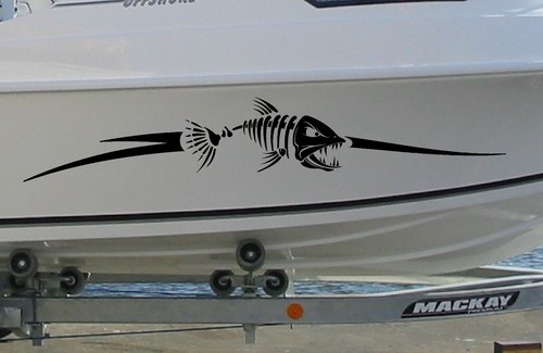 Fishing Boat PORT AND STARBOARD pair BIG STICKERS 1metre ea - Picture 2 of 6