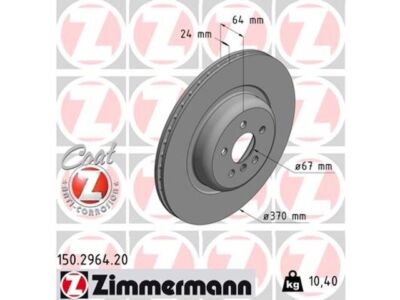For 2020-2022 BMW 750i xDrive Brake Rotor Zimmermann Coated 17219PQXV 2021