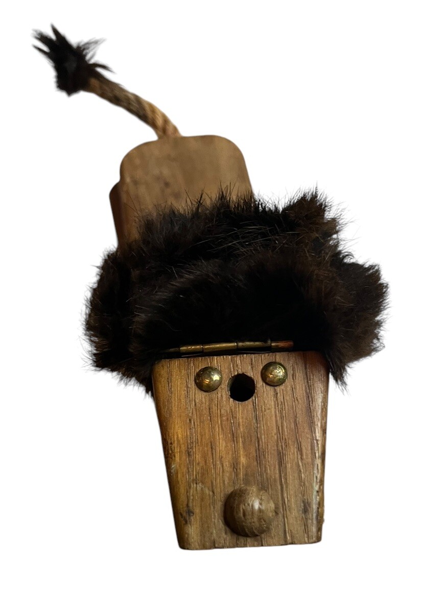 Zooline Lion MCM JV Orel Wood Desk Decor Office Pen Ink Holder Box