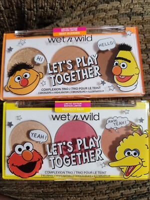 Wet'n Wild Sesame Street Complexion Highlighter Blush Best Buddies Perfect Pair 