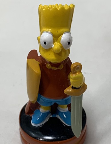 2002 The Simpsons 3D Red Chess Figures / Replacement Pieces / Cake Toppers -Bart - Picture 10 of 12