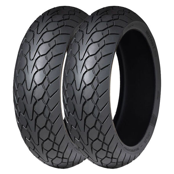 COPPIA GOMME DUNLOP 110/80-19 59V + 180/55-17 (73W) MUTANT M+S