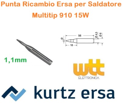 Fer à Souder Ersa Multitip 15W - Pointe Fine Pour Soudage Électronique