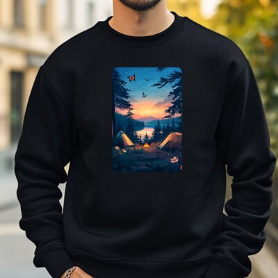 Butterfly Camping Cosy and Perfect for Any Occasion S to 4XL
