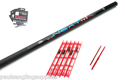 Lineaeffe 9 m Telescopic Fishing Pole & 5 Assorted pole rigs,hooks &  disgorgers | eBay UK