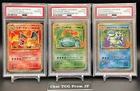 PSA10 Pokemon Card 25th Anniversary Charizard Blastoise Venusaur 001 002 003/025