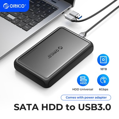 ORICO 3.5 Zoll Festplattengehäuse USB 3.0 HDD Gehäuse für 2,5''/3,5'' SATA HDD