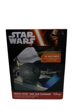 STAR WARS DEATH STAR USB CAR CHARGER w/ 2x USB PORTS BRAND NEW SEALED 