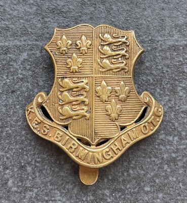 Genuine King Edward s School OTC Cap Badge