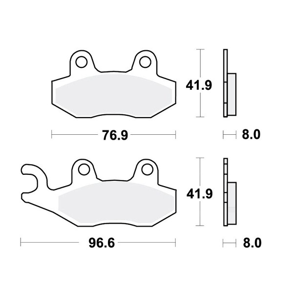 TRW EC BremsbeläGe Passend Vorn FüR Husqvarna WR 250 Bj. 1993-1994-image