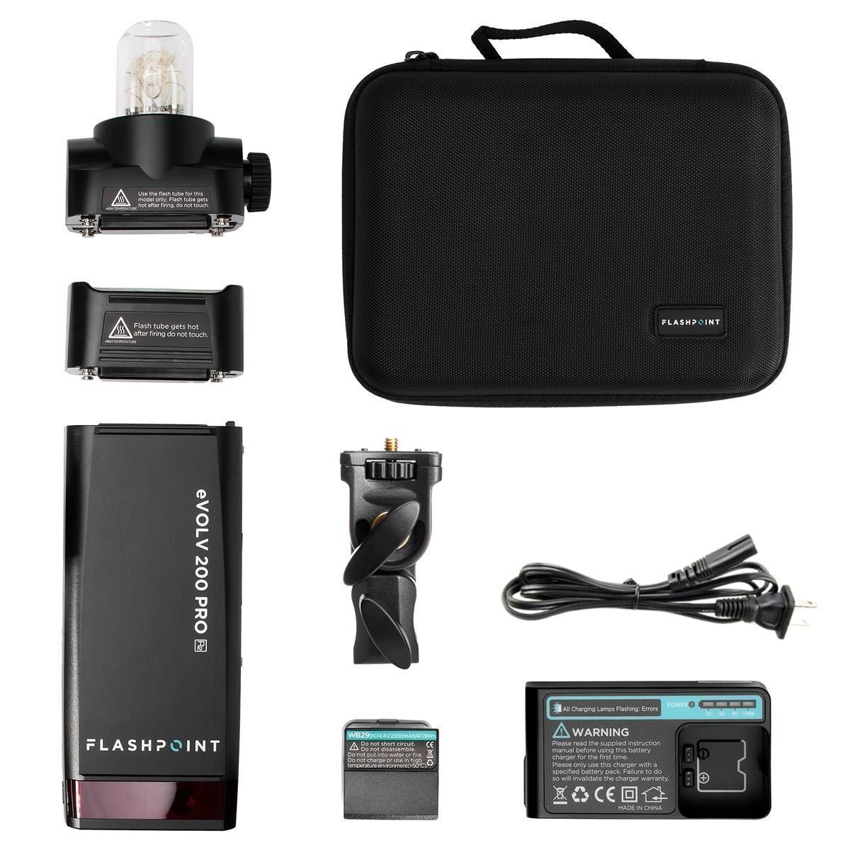 Flashpoint eVOLV 200 Pro TTL Pocket Flash Kit - Godox AD200 Pro 