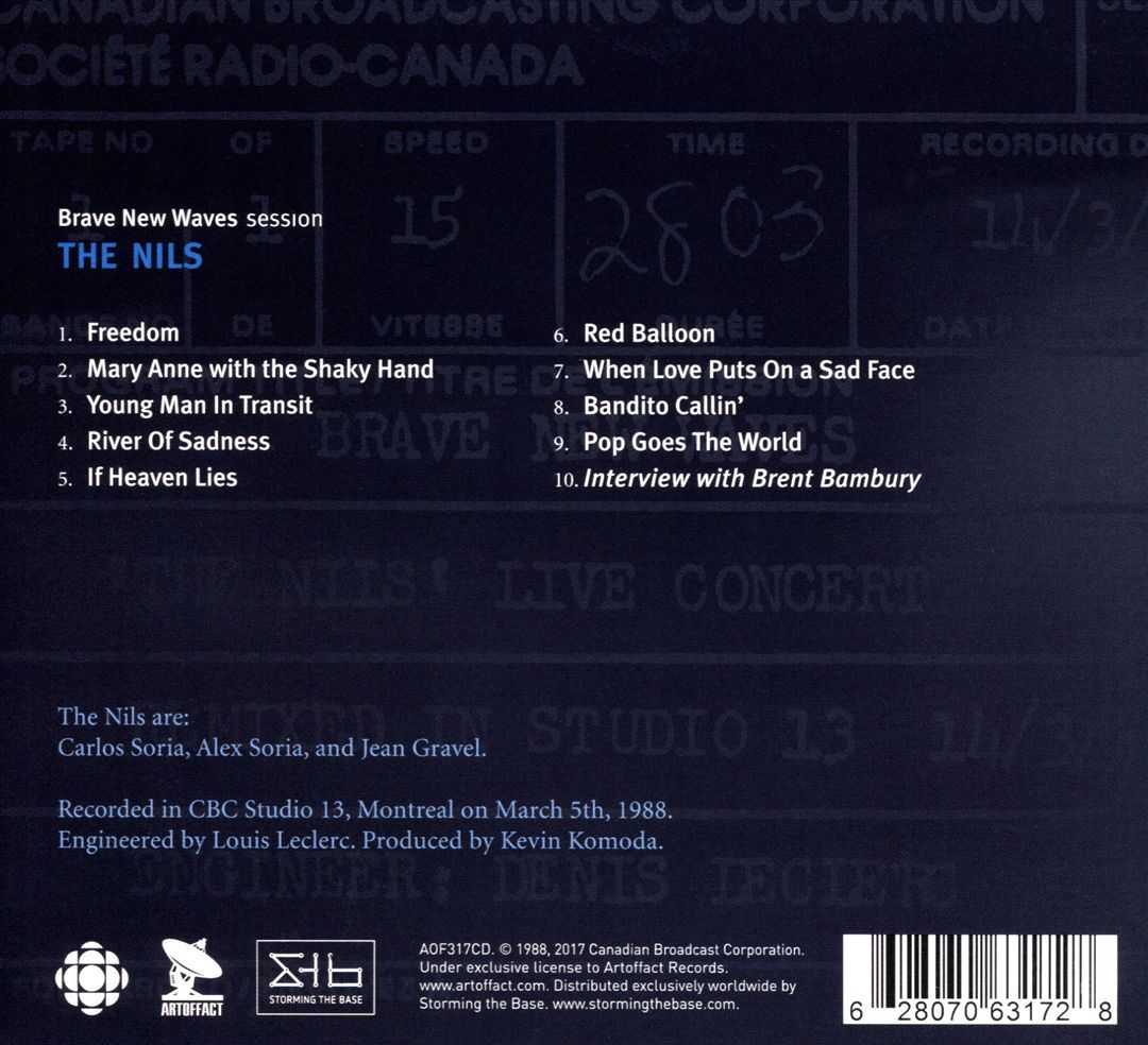 NILS BRAVE NEW WAVES SESSION NEW CD