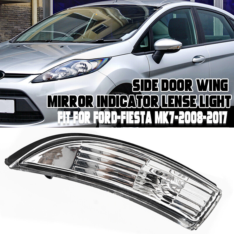 Clear Left Rearview Mirror Indicator Light Lens Cover for Ford Fiesta 2008-2017 Models