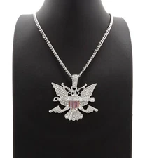 NEW DIPSET DIPLOMATS PENDANT WITH 24" CUBAN CHAIN