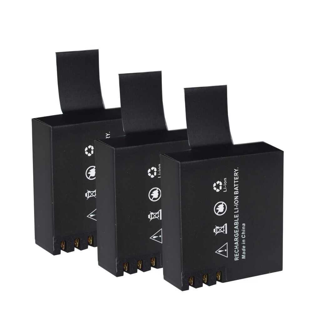 2 Batterie Vhbw 900mAh Per Action Cam Sjcam SJ4000 WiFi SJ5000 SJ6000