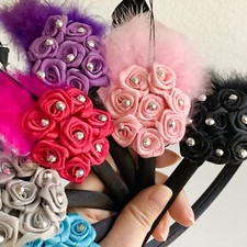 6pcs Mix Color Flower and Feather Headband Hairband Ladies Girl Fashion