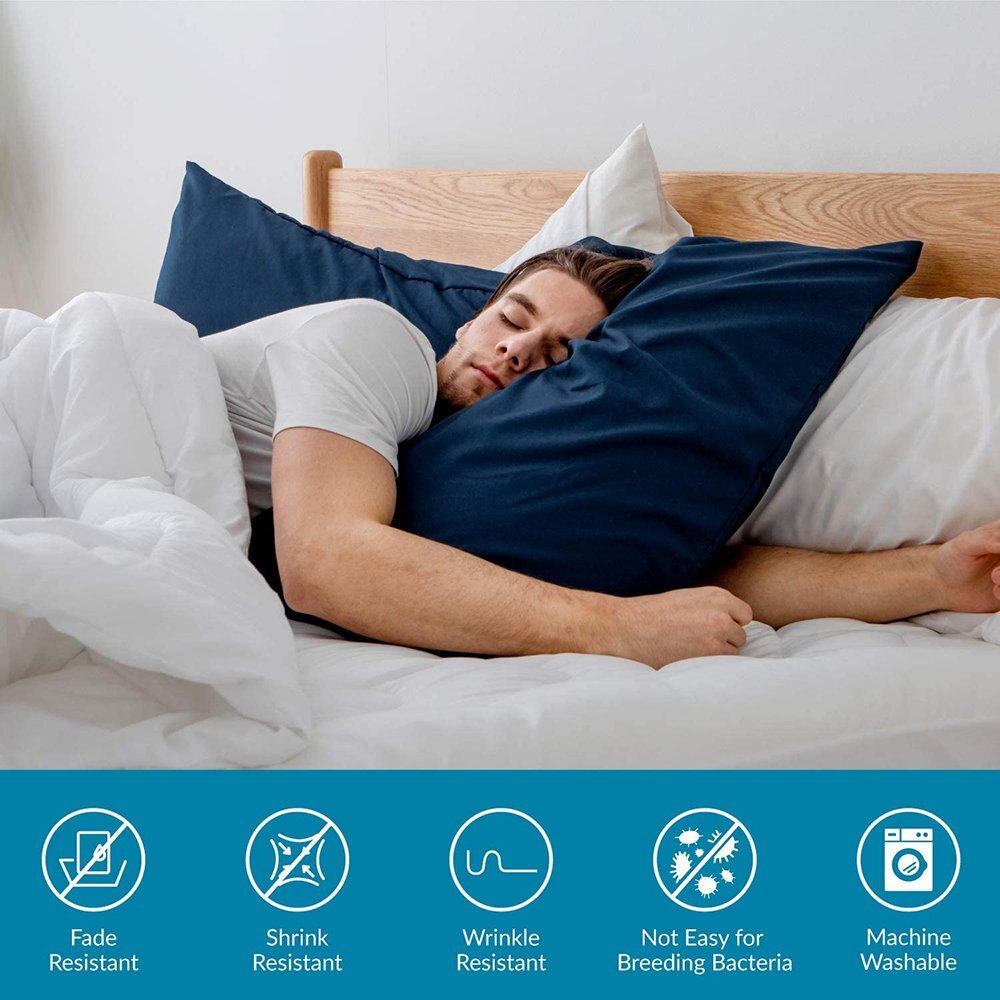 1500TC Ultra Soft Pillow Case Cover Set King Queen Standard European