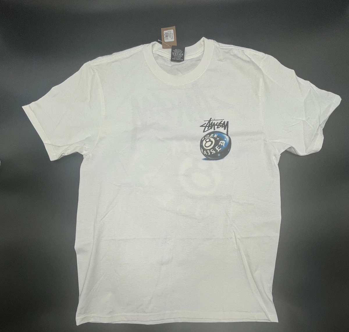 Stussy Born x Raised 8 Ball Tee | Brand New | Quick Shipping | eBay