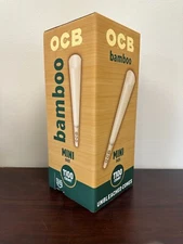 OCB Bamboo Pre-Rolled Mini Cones 2.75 Inch / 70mm Ultra-Thin Bulk 1100 Count