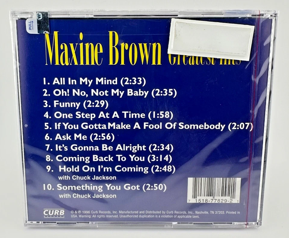 Maxine Brown : Greatest Hits [NEW CD] * SEALED * - Image 2 of 4