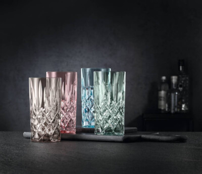 4 Longdrinkgläser Nachtmann  Noblesse Colors  , Trinkgläser 4 Farben, bunt
