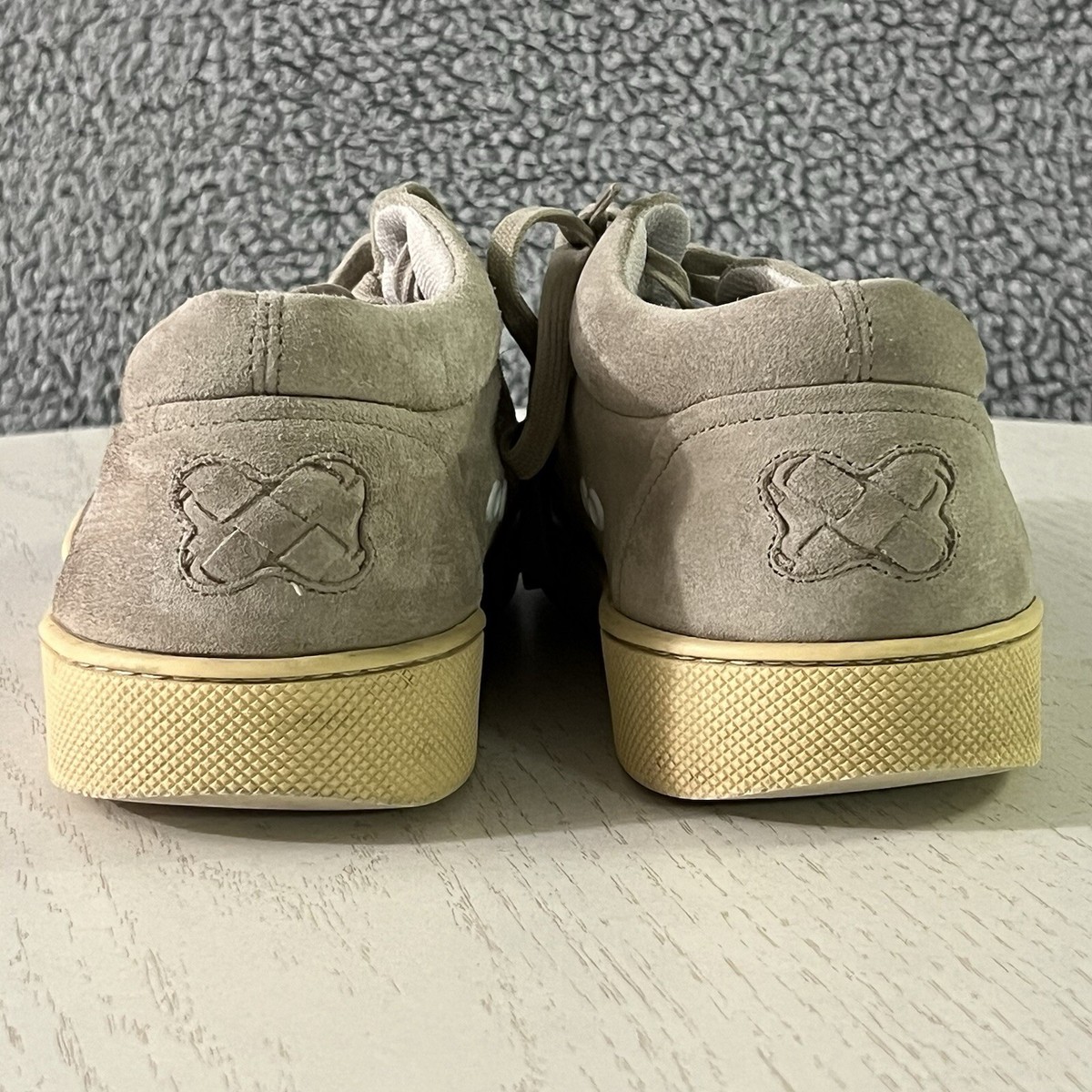 Bottega Veneta Shoes Mens 40 / 7 Beige Suede Intrecciato 