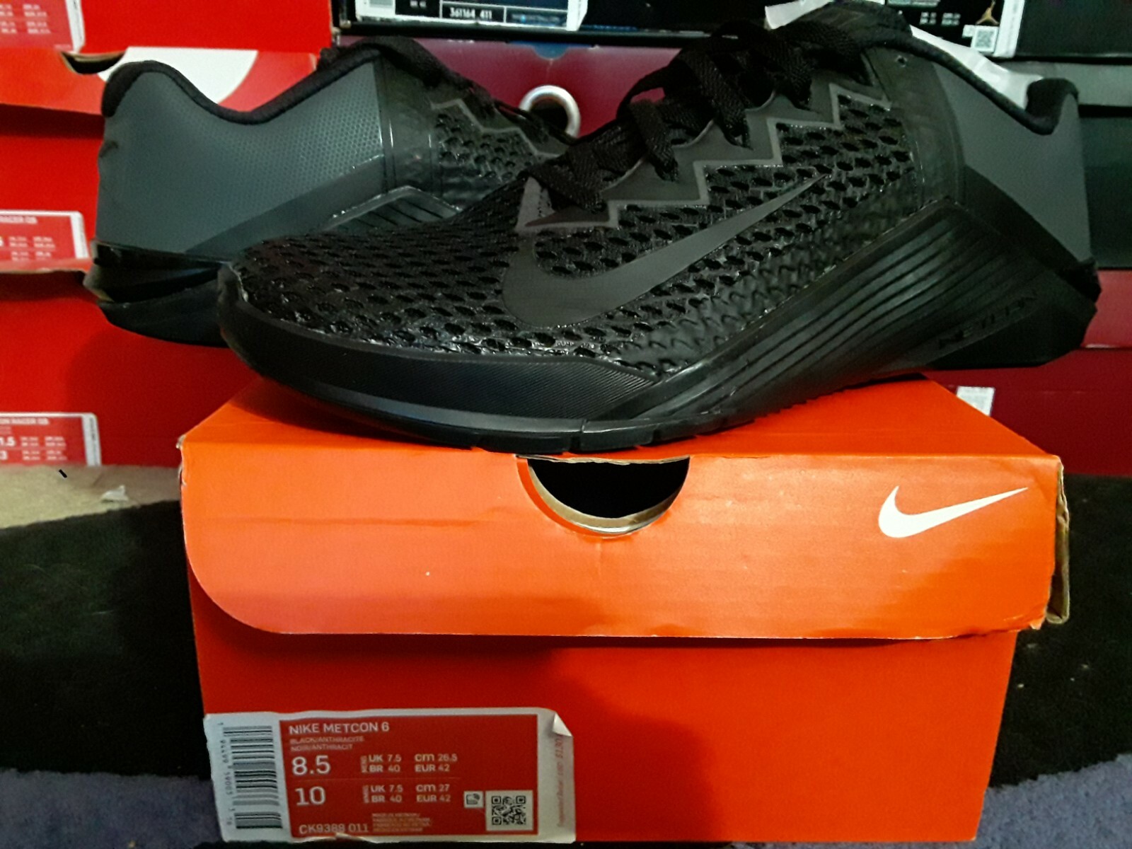 Nike Air Zoom Metcon 6 Amp Mesh Black 