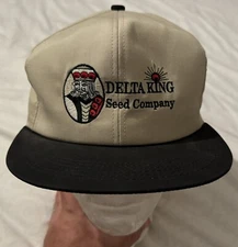 Vintage Delta King Seed Company Trucker Hat Cap SnapBack K-Products Playing Card
