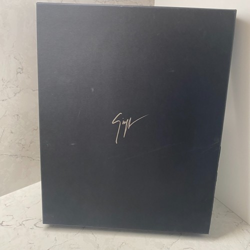 Giuseppe Zanotti Schwarz Karton Aufbewahrung Leer Box L 15" x B 12" x H 1,7" - Bild 1 von 15