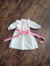 Vintage 80s American Girl Doll Samantha Nightgown, Pink Ribbon Pleasant Company