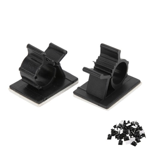 Neu Auto 50pcs Kabelmanagement Clips Einstellbare Klebstoff Nylon Kabelklemme Or - Afbeelding 5 van 23