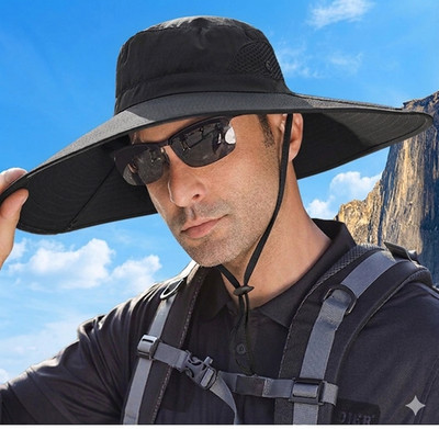 Große Größen Breite Krempe Sonnenhut Unisex Sommer Outdoor Wasserdicht...