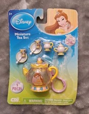 Disney Beauty and the Beast Miniature Tea Set Play Set Collectible 2012 NIP