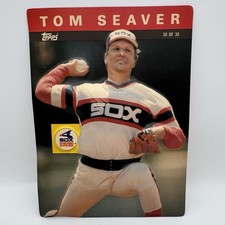 Tom Seaver 1985 Topps 3-D Baseball Stars #30 of 30 White Sox HOF Vtg Oversized