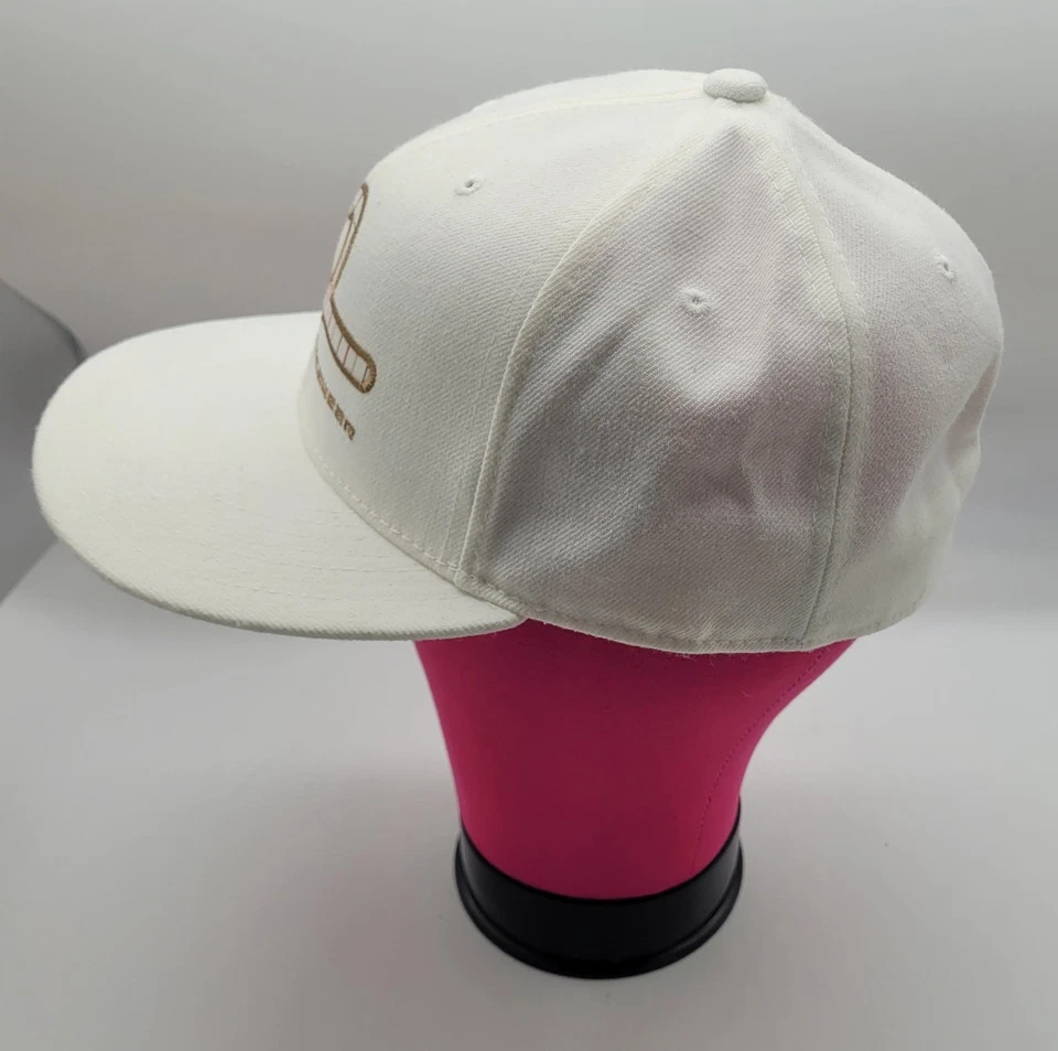 Rocawear шляпа крышка резинке мужской 7 3/8 белый вышитый логотип шерстяная смесь хип-хоп - Изображение 2 из 4