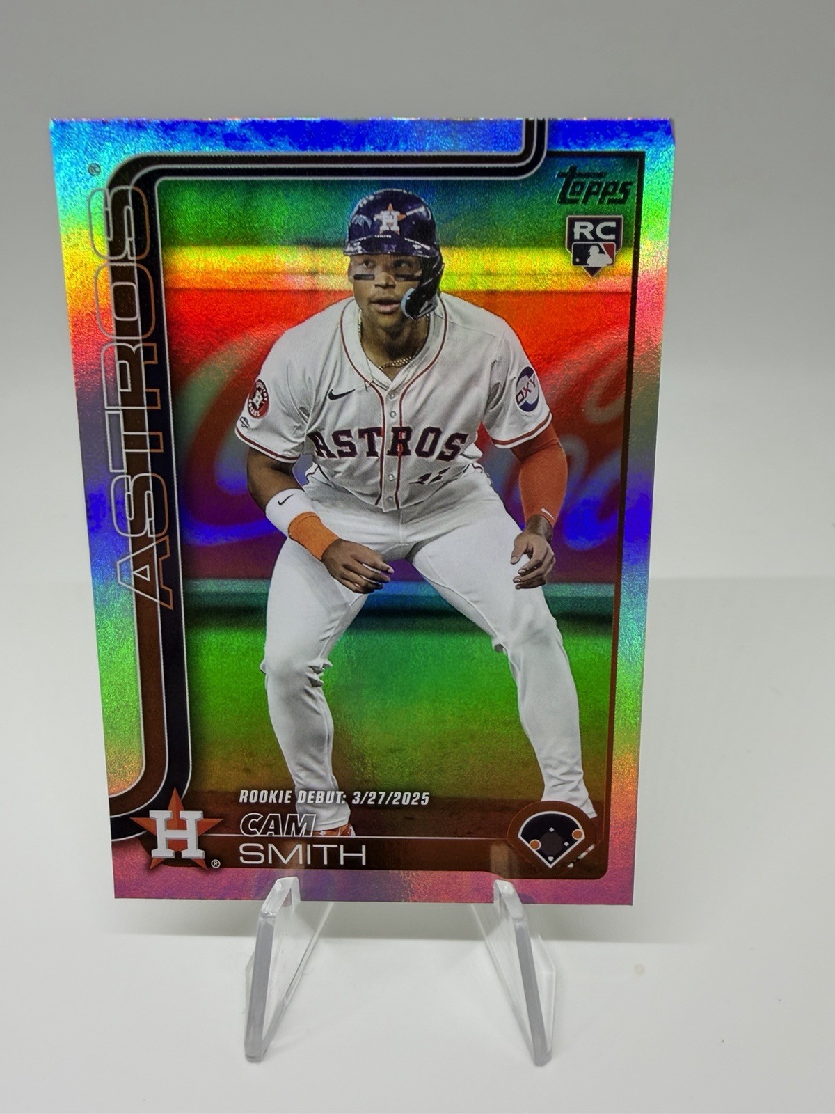 2025 Topps Update Series - Rookie Debut Cam Smith #US45 Rainbow Foil (RC)